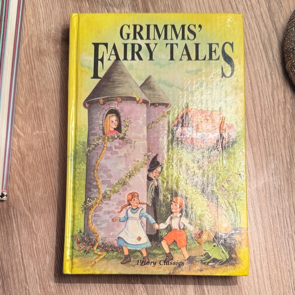 Grimms' Fairy Tales Hardcover Book - Yellow Cover